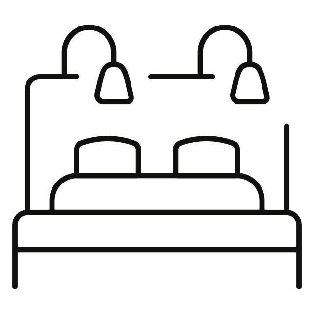 Queen Size Bed Icon